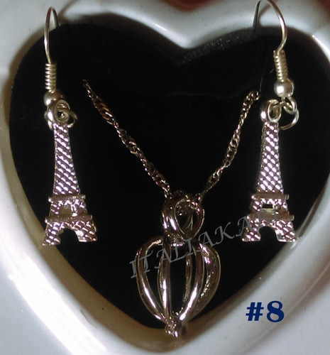 Perla Cultivada En Ostra Real+collar Doble Plata+aretes Dije