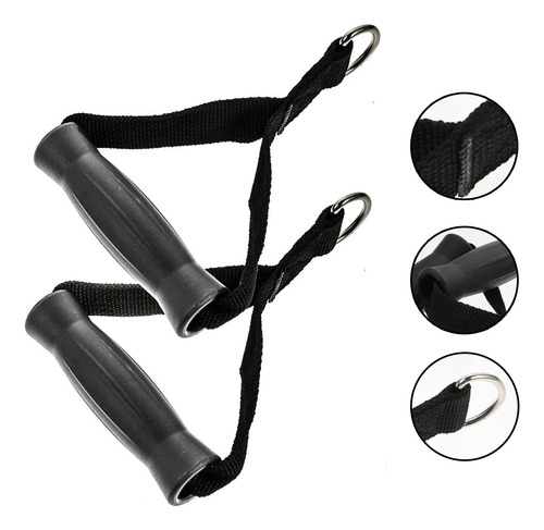 Agarraderas Tipo D Nylon Material, Gimnasio Maneral Polea