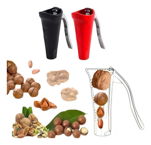 Cascanueces Quebrador De Nueces Pelador Multiusos, 2 Pizas