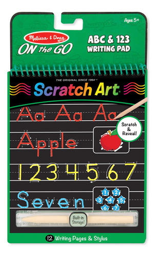 Melissa & Doug On The Go Scratch Art - Bloc De Actividades .