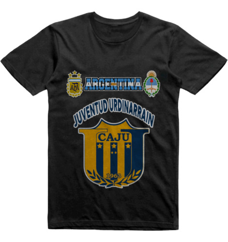 Remera Infantil Negra Juventud Urdinarrain Entre Rios