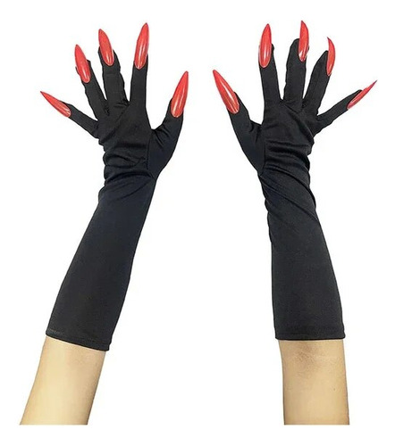 Guantes Alastor Para Halloween, Diseño De Uñas, Estilo Anime