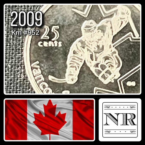 Canada - 25 Cents - Año 2009 - Km 952 - Sledge Hockey