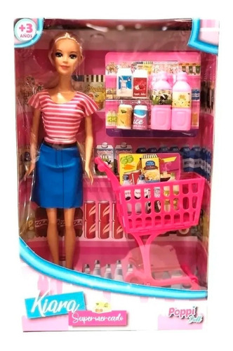 Muñeca Kiara Supermercado Con Accesorios Poppi Doll B530