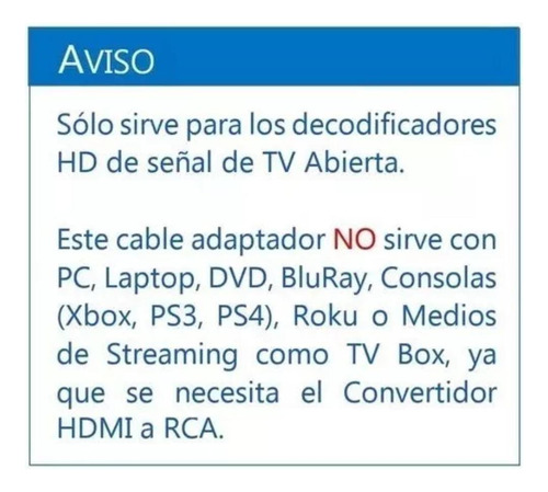 Cable Hdmi Macho A 3 Rca Vídeo Audio Av Cable Adaptador 3m