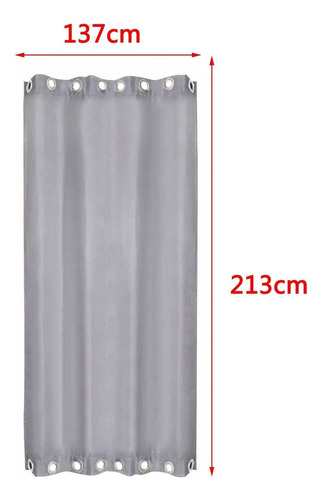 1pc Impermeable Al Aire Libre Cortina Apagón Porche Patio