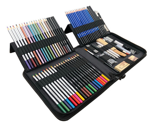 Kit De Lápices De Dibujo Artístico Profesional 83 Piezas