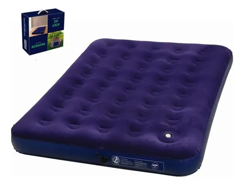 Colchao Mor Camping Casa Multi Casal Com Fole E Inflador - R$ 115