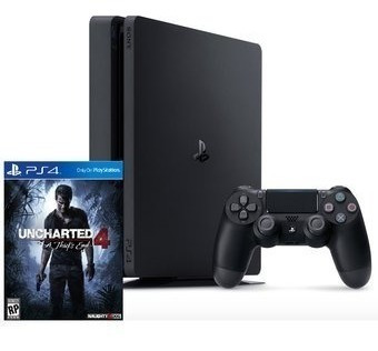 Consola Playstation 4 Ps4 Slim + Uncharted 4 - Sniper Game