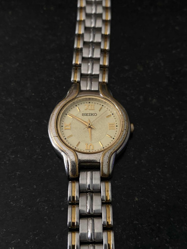 Reloj Seiko Original Enchapado En Oro Dama