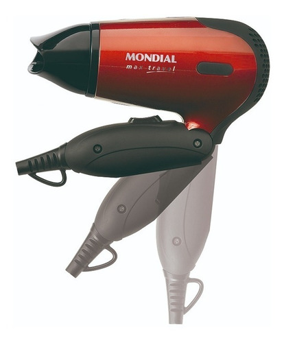 Imagen 2 de 3 de Secador De Pelo Mondial Max Travel Sc-10 1200w 2 Velocidades