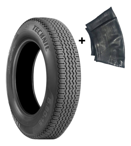 Pneu 5.60-15 C/c Technic + Câmara De Ar Fr-15 Tr-15