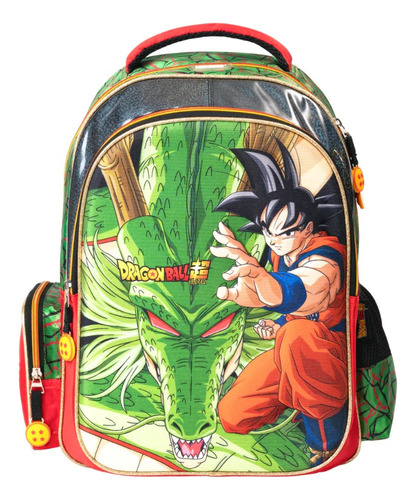  Mochila Escolar Dragon Ball Super Goku Y Shenlong Dbs