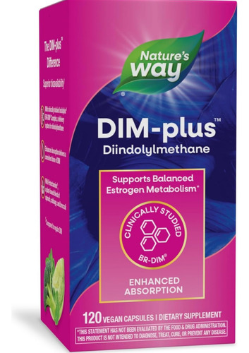 Dim-plus Fórmula Metabolismo De Estrógeno 120 Cápsulas