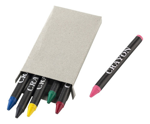 Set De Crayolas X 6 En Cartón Reciclable X 12 Unidades