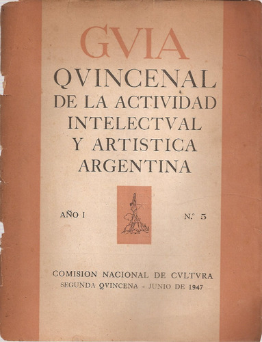 Imagen 1 de 1 de Guia Quincenal Actividad Intelectual Artistica Argentina 5