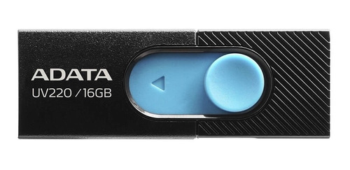 Imagen 1 de 1 de Memoria USB Adata UV220 16GB 2.0 negro y azul