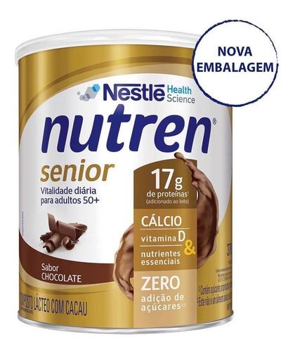 Nutren Senior Chocolate Suplemento Alimentar Lata 370g