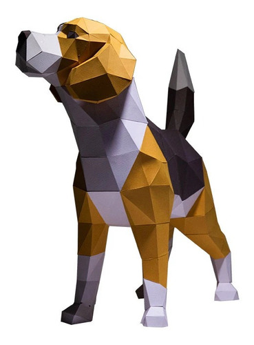 Imagen 2 de 4 de Beagle Papercraft 3d Papiroflexia Pdf Digital