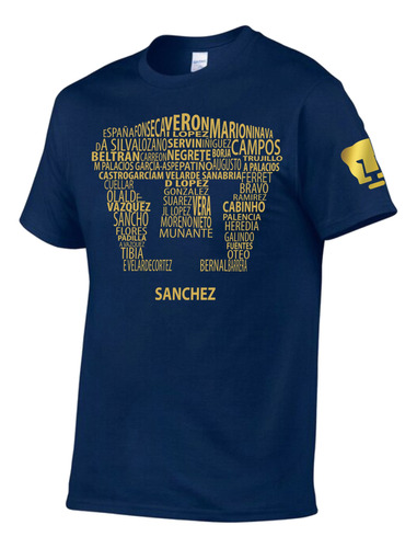 Playera Pumas De La Unam, Cuello Redondo 100% Algodón 02