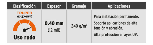 Lona Uso Rudo Verde Olivo 2 X 3 M Truper Expert
