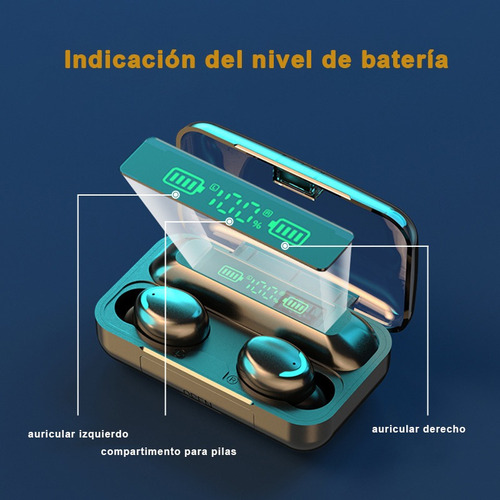Audifonos In-ear Inalambricos F9 Bluetooth Tactil Cancelacio