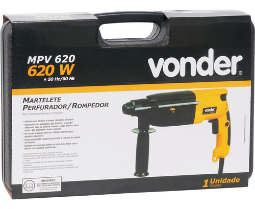 Martelete Perfurador E Rompedor Vonder Mpv 620 220v