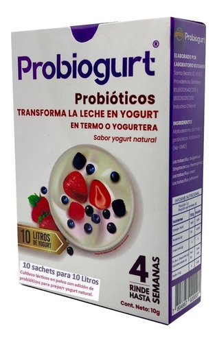 Imagen 1 de 1 de Transforma La Leche En Yogurt, 100veces+probióticos X Dosis