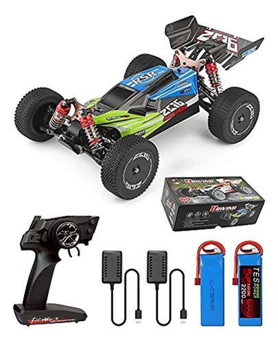 Wltoys 144001 Rc Car Buggy Con 2 Cargadores Batería Adiciona