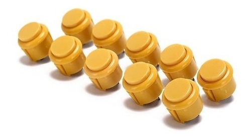 Pack X 5 Boton Pulsador Arcade 24mm Push