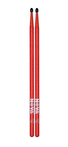 Baqueta Nova By Vic Firth 7an Red Hickory Nylon Tip - Usa