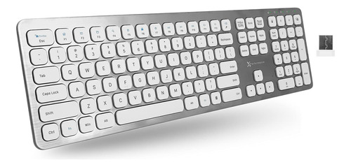 Teclado Inalambrico Para Computadora | Plateado / X9 Perf...