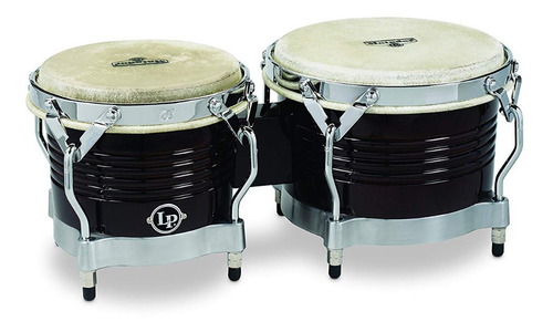 Bongos Serie Matador Café Oscuro Cromo Latin Percussion M201