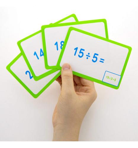 Tarjetas Didácticas: Números De División Básicos, Matemática