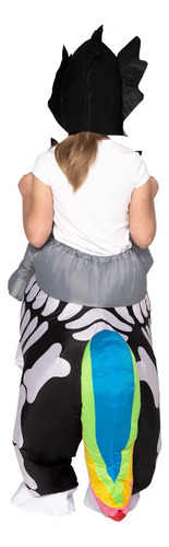 Disfraz Inflable Para Niños Esqueleto De Unicornio Talla S
