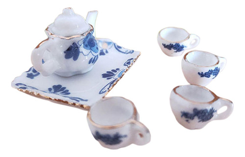 2 Mini Juego De Tazas De Té De Para Casa De Muñecas A