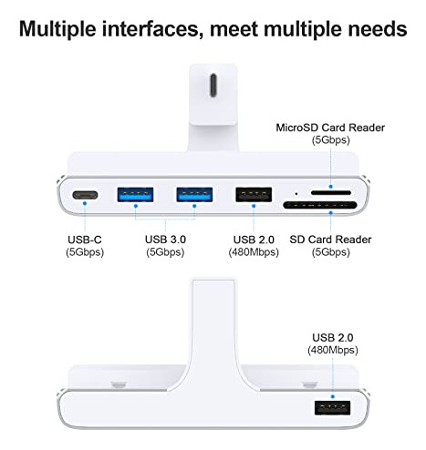 Hub Usb C Gewokliy Para iMac De 24 Pulgadas, Hub Usb C 7 En