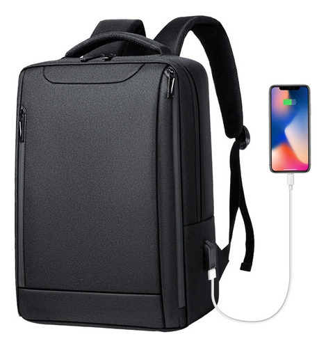 Mochila Para Portátil Con Cable Usb A Prueba De Agua