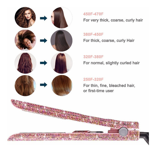 Plancha De Pelo Diamond De Doble Voltaje
