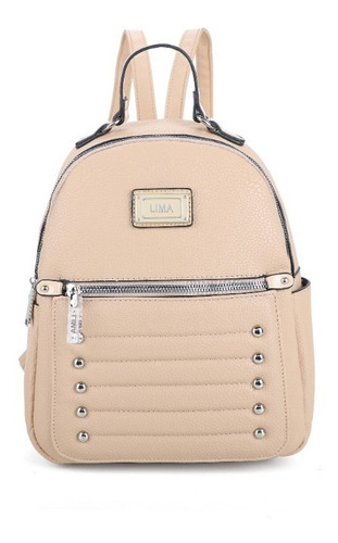 Mochila Urbana Mujer Mediana Lima Sea Pu Tachas H396 Maple