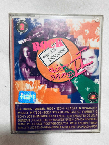 Rock En Tu Idioma Diez Años Vol 2 Cassette Casete Mex 1997