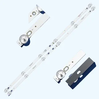 Kit 2 Tiras Led Sansui Smx32z1 6led 6v Aluminio Xy-560