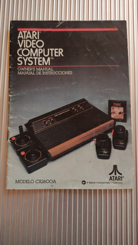 Atari Consola Cx600a ,manual De Usuario Original 