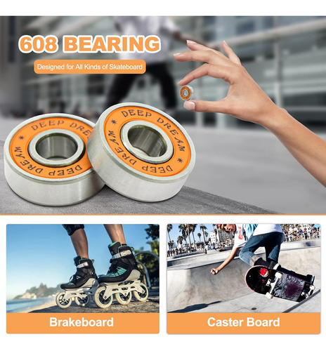Rodamientos De Patinaje Línea De Alta Calidad, 608, Ab...