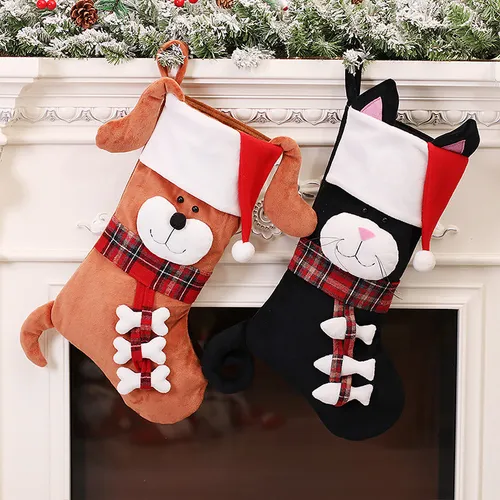Adornos Navideños, Calcetines, Colgantes For Perros Y Gatos