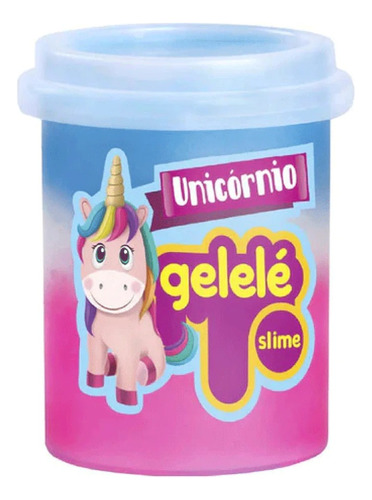 Imagen 5 de 10 de Slime Unicornio Multicolor Arcoiris 152g Textura Aroma Gele