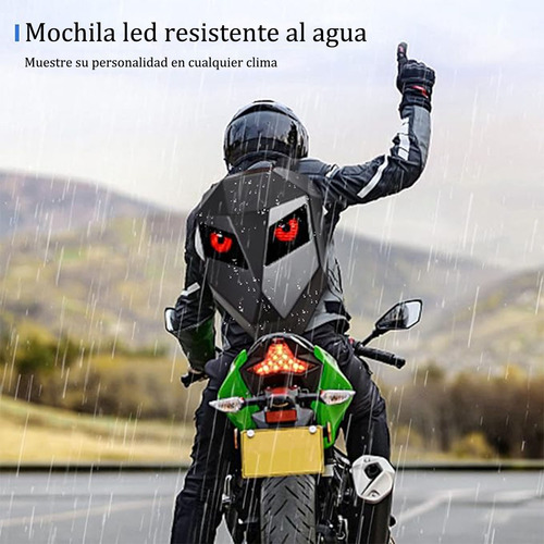 Mochilas Para Moto Ojos De Led,incluye Un Banco De Energía