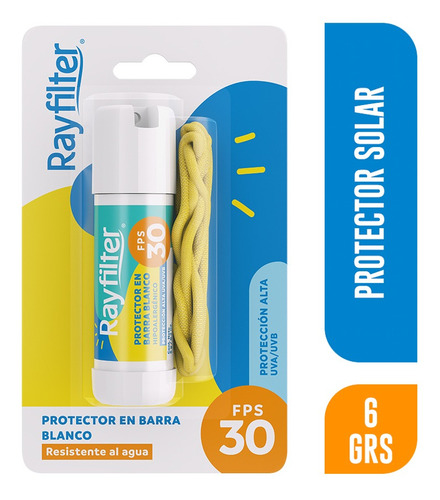 Protector Solar En Barra Rayfilter Fps 30 Blanco