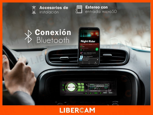 Stereo Para Auto Libercam RSTE-03FIJO Bluetooth Display Lcd Mp3 Usb Radio Fm Sd Retroiluminado