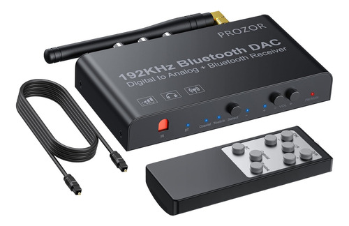 Prozor Convertidor Dac Con Bluetooth 5.0 Remoto Digital A A.